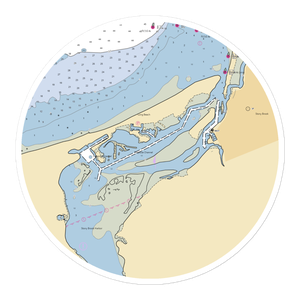 Smithtown Long Beach Marina (Stony Brook, NY) NOAA Chart Sticker