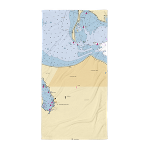 The Head of the Bay Club (Huntington, NY) NOAA Chart Towel