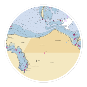 The Head of the Bay Club (Huntington, NY) NOAA Chart Sticker