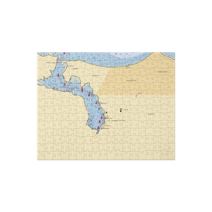 Halesite Marina (Huntington, NY) NOAA Chart Jigsaw Puzzle