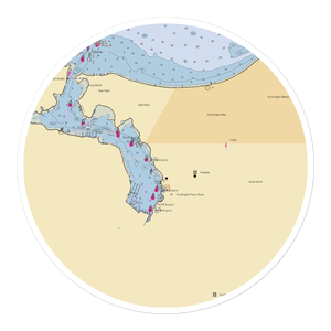 Halesite Marina (Huntington, NY) NOAA Chart Sticker