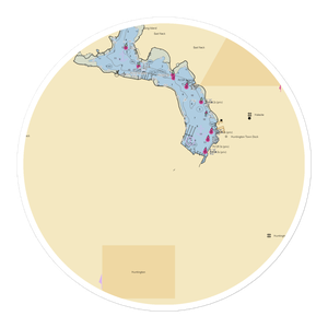 Mill Dam Marina & Ramps (Huntington, NY) NOAA Chart Sticker