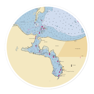 Wyncote Club (Huntington, NY) NOAA Chart Sticker