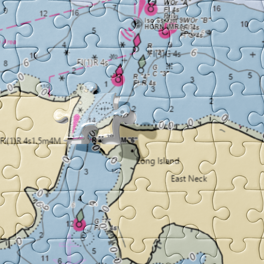Goldstar Battalion (Cold Spring Harbor, NY) NOAA Chart Jigsaw Puzzle 