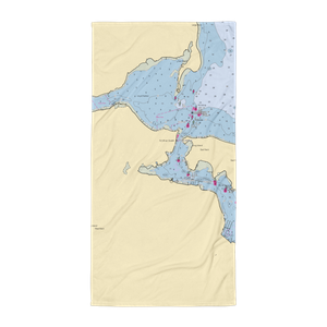 Goldstar Battalion (Cold Spring Harbor, NY) NOAA Chart Towel