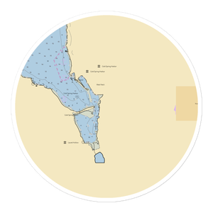 Powles Marina (Cold Spring Harbor, NY) NOAA Chart Sticker