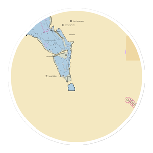 Whalers Cove Yacht Club (Cold Spring Harbor, NY) NOAA Chart Sticker