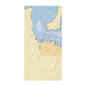 The Waterfront Center (Cold Spring Harbor, NY) NOAA Chart Towel