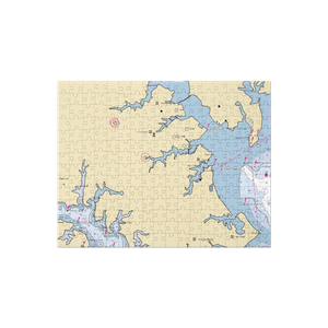 Spa Creek Marina (Annapolis, MD) NOAA Chart Jigsaw Puzzle