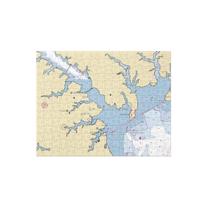 The Chandler Dock (Annapolis, MD) NOAA Chart Jigsaw Puzzle