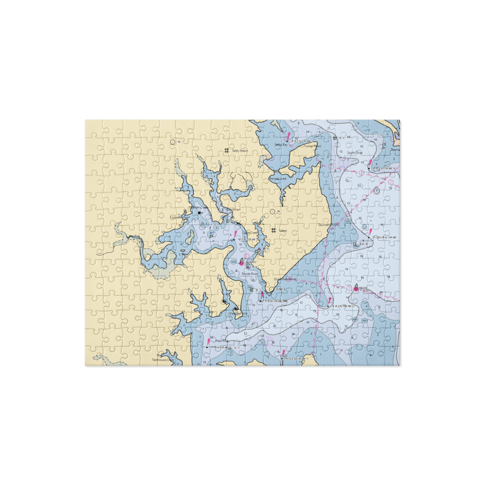 Casa Rio Marina (Churchton, MD) NOAA Chart Jigsaw Puzzle 