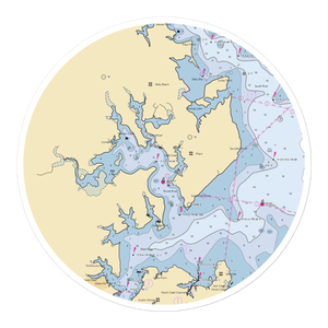 West River Yacht Club (Churchton, MD) NOAA Chart Sticker