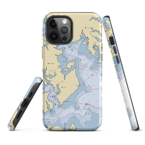 Sagamore Blue Anchor Yacht Basin (Churchton, MD) NOAA Chart  Tough iPhone Case