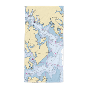 Selby Bay Yacht Club (Churchton, MD) NOAA Chart Towel