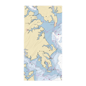 Chesapeake Harbour Marina (Annapolis, MD) NOAA Chart Towel