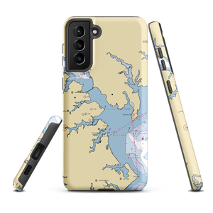 US Naval Academy - off limits to private vessels (Annapolis, MD) NOAA Chart Samsung Phone Case