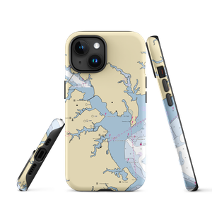 US Naval Academy - off limits to private vessels (Annapolis, MD) NOAA Chart  Tough iPhone Case