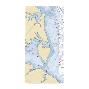 Gibson Island Yacht Squadron (Annapolis, MD) NOAA Chart Towel