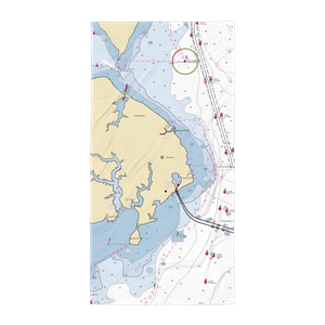 Sandy Point State Park Marina (Annapolis, MD) NOAA Chart Towel