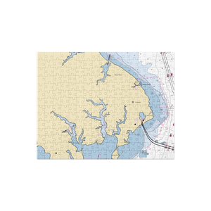 Hinckley Yacht Services - Annapolis (Annapolis, MD) NOAA Chart Jigsaw Puzzle