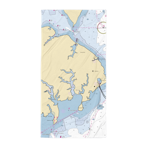 Whitehall Marina (Annapolis, MD) NOAA Chart Towel