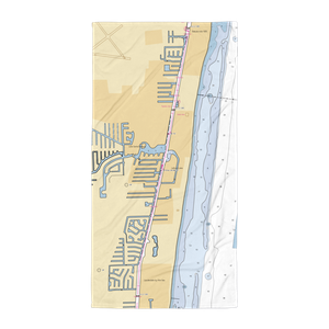 Aquamarina Oceanside (Pompano Beach, FL) NOAA Chart Towel