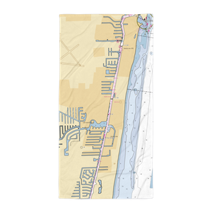 Taha Marine Center (Pompano Beach, FL) NOAA Chart Towel