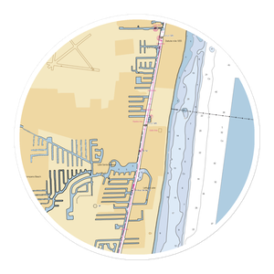 Sands Harbor Resort & Marina (Pompano Beach, FL) NOAA Chart Sticker