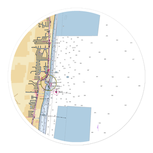 Hillsboro Inlet Fishing Center (Pompano Beach, FL) NOAA Chart Sticker