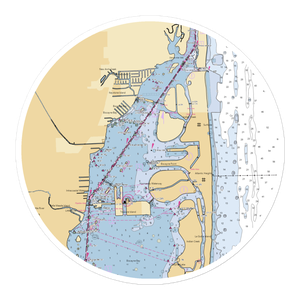 Jockey Club Marina (Miami, FL) NOAA Chart Sticker