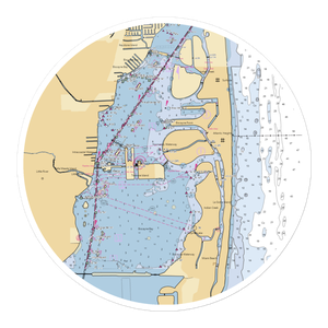 Best Western On the Bay and Marina (Miami Beach, FL) NOAA Chart Sticker