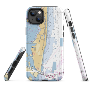 Fontainebleau Marina (Miami Beach, FL) NOAA Chart  Tough iPhone Case