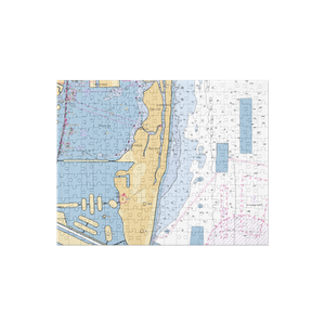 Fontainebleau Marina (Miami Beach, FL) NOAA Chart Jigsaw Puzzle