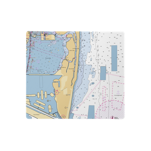 Fontainebleau Marina (Miami Beach, FL) NOAA Chart  Gaming Mouse Pad