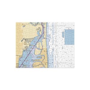 Bal Harbour Yacht Club (Miami, FL) NOAA Chart Jigsaw Puzzle