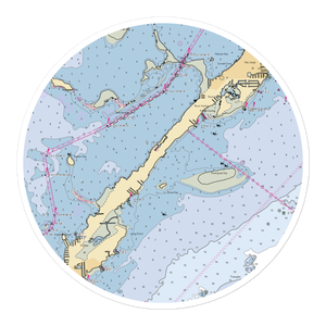 Popps Motel & Marina (Islamorada, FL) NOAA Chart Sticker