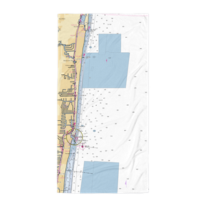 Lighthouse Point Yacht & Racquet Club (Hollywood, FL) NOAA Chart Towel