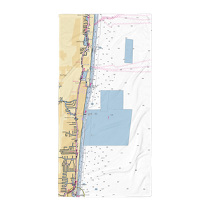 Two Georges at the Cove Marina (Boca Raton, FL) NOAA Chart Towel