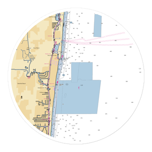 Two Georges at the Cove Marina (Boca Raton, FL) NOAA Chart Sticker