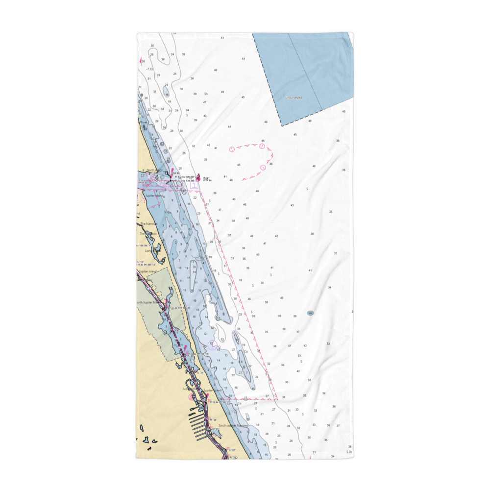 Port Salerno Marine (Stuart, FL) NOAA Chart Towel 