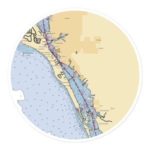 Hidden Harbor Marina (Sarasota, FL) NOAA Chart Sticker