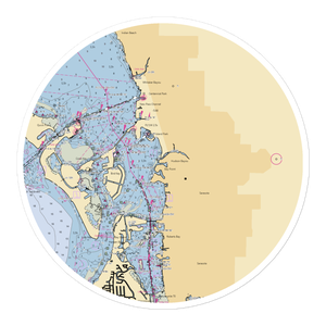 Sarasota Bay Mooring Field (Sarasota, FL) NOAA Chart Sticker