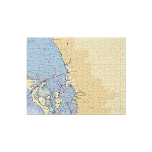 Marina Jack Yacht Basin (Sarasota, FL) NOAA Chart Jigsaw Puzzle