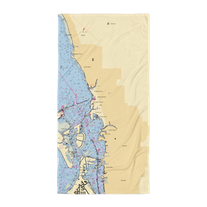 Marina Jack Yacht Basin (Sarasota, FL) NOAA Chart Towel