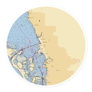 Marina Jack Yacht Basin (Sarasota, FL) NOAA Chart Sticker