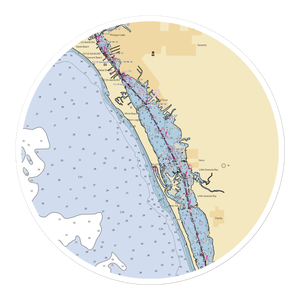 Bayfront Yacht Works & Marina (Osprey, FL) NOAA Chart Sticker