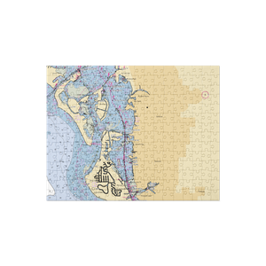 The Field Club (Sarasota, FL) NOAA Chart Jigsaw Puzzle