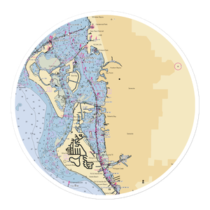 The Field Club (Sarasota, FL) NOAA Chart Sticker