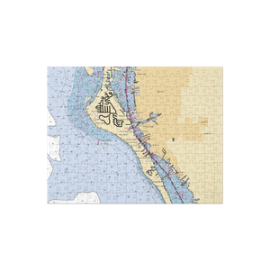 Phillippi Harbor Club (Sarasota, FL) NOAA Chart Jigsaw Puzzle