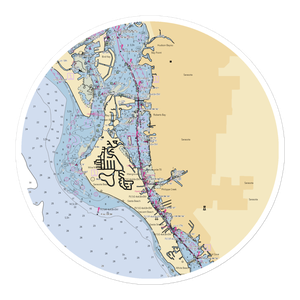 Field Club (Sarasota, FL) NOAA Chart Sticker